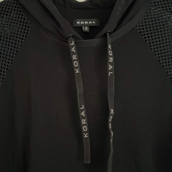 Koral black mesh hoodie sz M - Picture 3 of 4